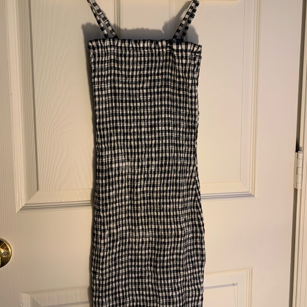 LF gingham bodycon dress